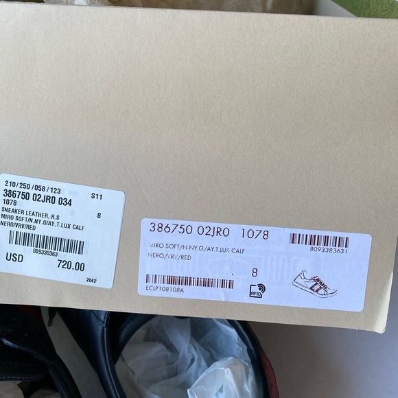 Gucci Ace Leather Sneaker size 8 men - Picture 9 of 13